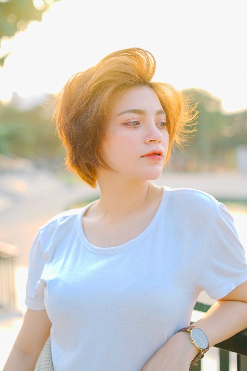 Chosen hero image, white tee on model
